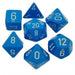 Opaque: Poly Set Light Blue/White (7) Accessories CHESSEX MFG. CO. LLC   