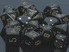 Opaque: Poly Set Black/Gold (7) Accessories CHESSEX MFG. CO. LLC   
