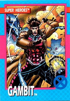 Marvel X-Men 1992 - 018 -  Gambit Vintage Trading Card Singles Impel   