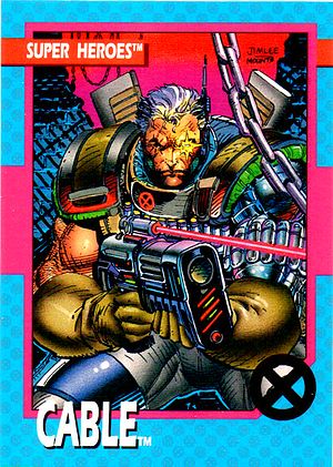 Marvel X-Men 1992 - 019 -  Cable Vintage Trading Card Singles Impel   