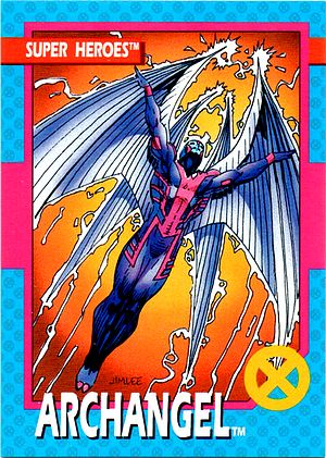Marvel X-Men 1992 - 020 -  Archangel Vintage Trading Card Singles Impel   