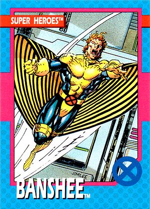 Marvel X-Men 1992 - 021 -  Banshee Vintage Trading Card Singles Impel   