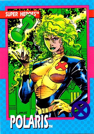 Marvel X-Men 1992 - 027 -  Polaris Vintage Trading Card Singles Impel   