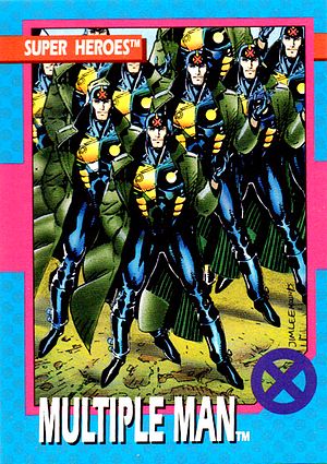 Marvel X-Men 1992 - 034 -  Multiple Man Vintage Trading Card Singles Impel   