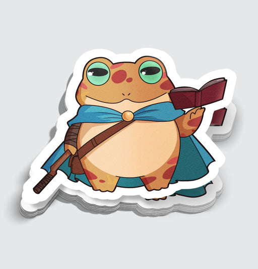 Wizard Frog RPG Class Inspired Sticker - 3" Gift Mimic Gaming Co   