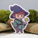 Chibi Hit Dice Wizard Tabletop Gaming Sticker - 2.5" Gift Mimic Gaming Co   