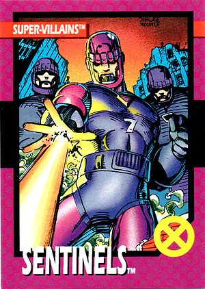 Marvel X-Men 1992 - 047 -  Sentinels Vintage Trading Card Singles Impel   