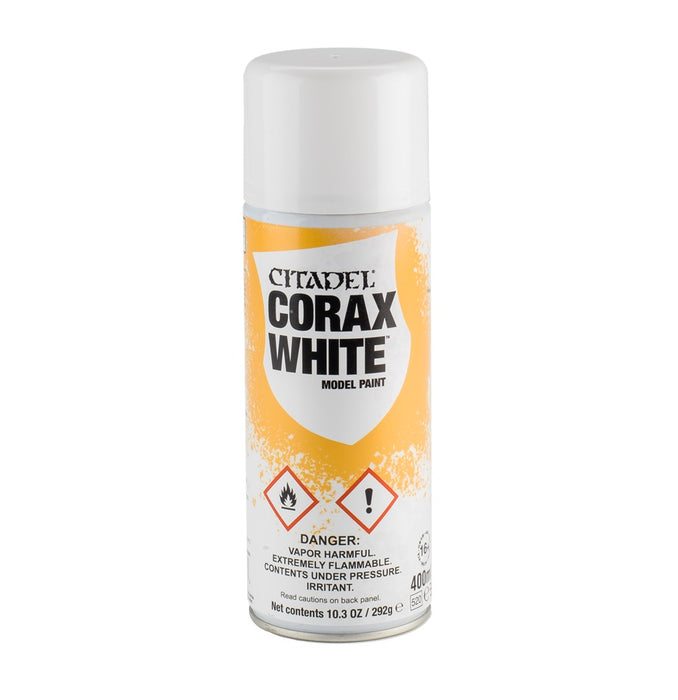 Citadel Spray: Primer Corax White Paint GAMES WORKSHOP RETAIL, IN   