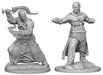 Pathfinder Deep Cuts Unpainted Miniatures: W1 Human Male Monk Miniatures NECA   