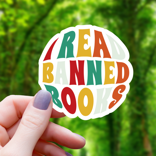 I Read Banned Books Sticker - 3" Gift Mimic Gaming Co   