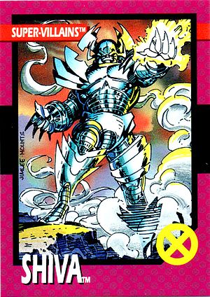 Marvel X-Men 1992 - 050 -  Shiva Vintage Trading Card Singles Impel