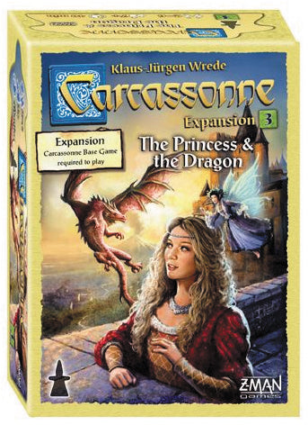 Carcassonne: Expansion 3 - The Princess and the Dragon Board Games ASMODEE NORTH AMERICA   