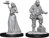 Pathfinder Deep Cuts Unpainted Miniatures: W3 Merchants (Serving Girl/Merchant) Miniatures NECA   