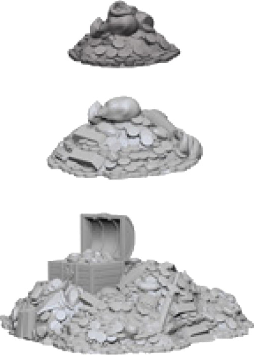 WizKids Deep Cuts Unpainted Miniatures: W3 Treasure Piles Miniatures NECA   