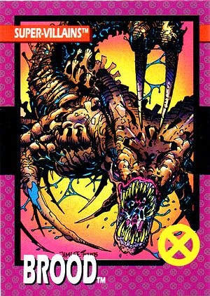 Marvel X-Men 1992 - 056 -  Brood Vintage Trading Card Singles Impel