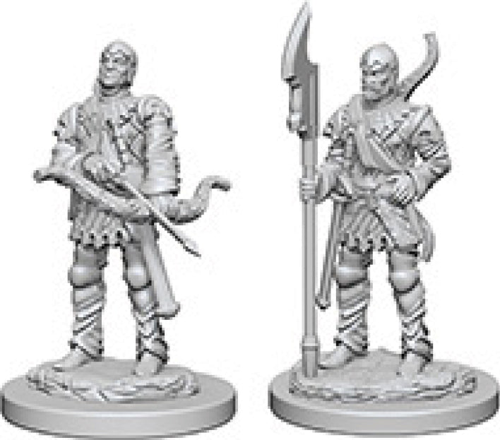 Pathfinder Deep Cuts Unpainted Miniatures: W4 Town Guards Miniatures NECA   