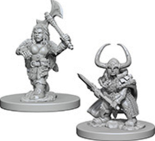 Dungeons & Dragons Nolzur`s Marvelous Unpainted Miniatures: W4 Dwarf Female Barbarian Miniatures NECA   
