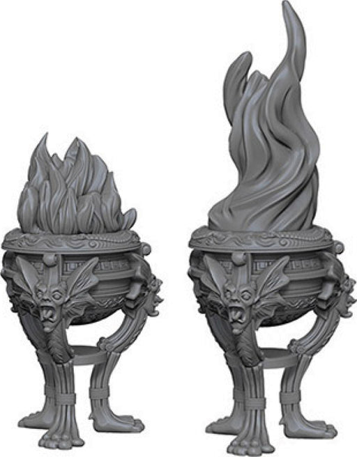 WizKids Deep Cuts Unpainted Miniatures: W4 Braziers Miniatures NECA   