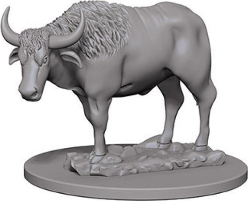 WizKids Deep Cuts Unpainted Miniatures: W4 Oxen Miniatures NECA   
