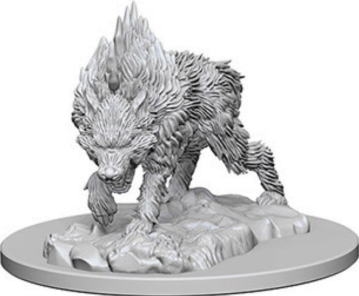 Pathfinder Deep Cuts Unpainted Miniatures: W4 Dire Wolf Miniatures NECA   
