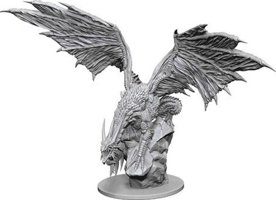 Pathfinder Deep Cuts Unpainted Miniatures: W4 Silver Dragon Miniatures NECA   