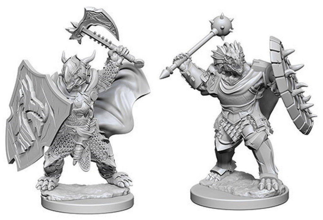 Dungeons & Dragons Nolzur`s Marvelous Unpainted Miniatures: W4 Dragonborn Male Paladin Miniatures NECA   