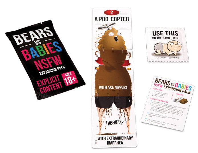 Bears vs Babies NSFW Expansion Pack Board Games EXPLODING KITTENS, INC.   
