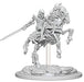 Pathfinder Deep Cuts Unpainted Miniatures: W5 Skeleton Knight on Horse Miniatures NECA   