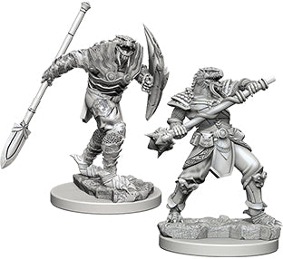 Dungeons & Dragons Nolzur`s Marvelous Unpainted Miniatures: W5 Dragonborn Male Fighter with Spear Miniatures NECA   