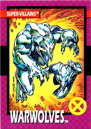 Marvel X-Men 1992 - 059 -  Warwolves Vintage Trading Card Singles Impel