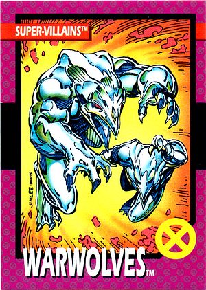 Marvel X-Men 1992 - 059 -  Warwolves Vintage Trading Card Singles Impel   
