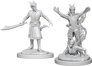 Dungeons & Dragons Nolzur`s Marvelous Unpainted Miniatures: W6 Male Tiefling Warlock Miniatures NECA   