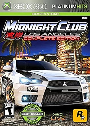 Midnight Club Los Angeles - Complete Edition - Xbox 360 - Complete Video Games Microsoft   