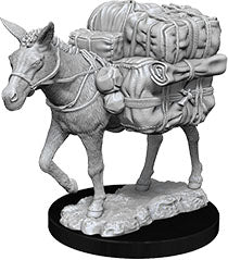 WizKids Deep Cuts Unpainted Miniatures: W7 Pack Mule Miniatures NECA   