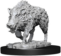 WizKids Deep Cuts Unpainted Miniatures: W7 Wild Boar Miniatures NECA   