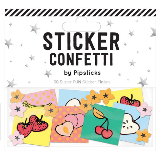 Summer Fruits Sticker Confetti Gift Pipsticks   
