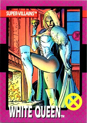 Marvel X-Men 1992 - 067 -  White Queen Vintage Trading Card Singles Impel