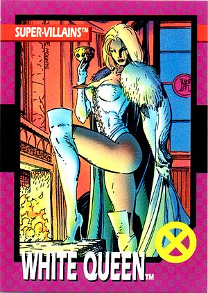 Marvel X-Men 1992 - 067 -  White Queen Vintage Trading Card Singles Impel   