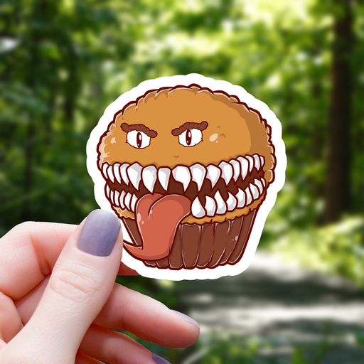 Mimic Muffin Monster Sticker - 3" Gift Mimic Gaming Co   