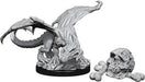 Dungeons & Dragons Nolzur`s Marvelous Unpainted Miniatures: W10 Black Dragon Wyrmling Miniatures NECA   