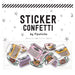 Tea & Type Sticker Confetti Gift Pipsticks   