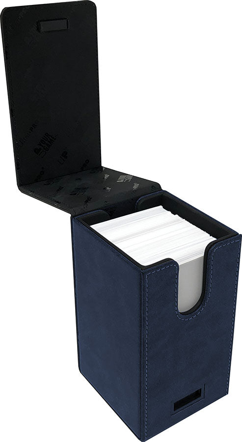 Alcove Tower Deck Box: Suede Collection - Sapphire Accessories ULTRA PRO INTERNATIONAL, LLC   