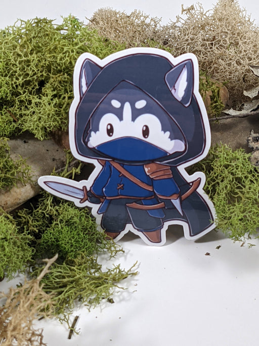 Husky Rogue Tabletop Gaming Sticker - 3" Gift Mimic Gaming Co   