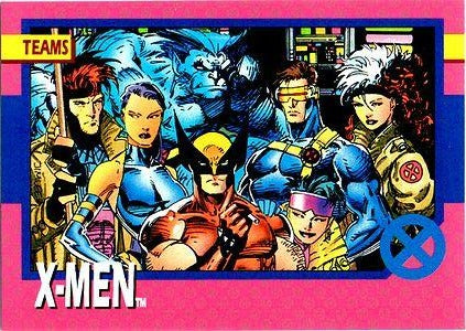 Marvel X-Men 1992 - 072 -  X-Men (Blue Strike Force) Vintage Trading Card Singles Impel   