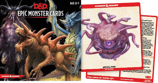 Dungeons and Dragons RPG: Epic Monster Cards (77 oversized cards) RPG BATTLEFRONT MINIATURES INC   