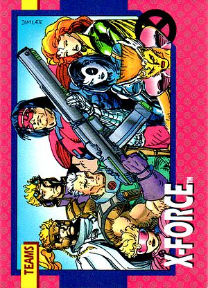 Marvel X-Men 1992 - 074 -  X-Force Vintage Trading Card Singles Impel