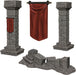 WizKids Deep Cuts Unpainted Miniatures: W11 Pillars & Banners Miniatures NECA   