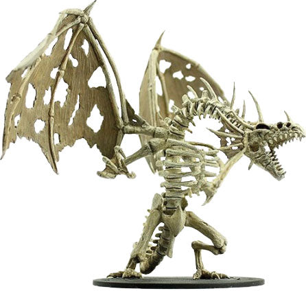 Pathfinder Deep Cuts Unpainted Miniatures: W11 Gargantuan Skeletal Dragon Miniatures NECA   