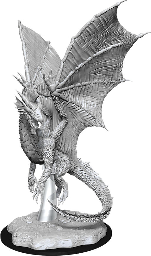 Dungeons & Dragons Nolzur`s Marvelous Unpainted Miniatures: W11 Young Silver Dragon Miniatures NECA   