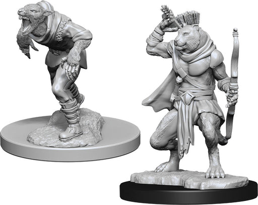 Dungeons & Dragons Nolzur`s Marvelous Unpainted Miniatures: W11 Wererat & Weretiger Miniatures NECA   